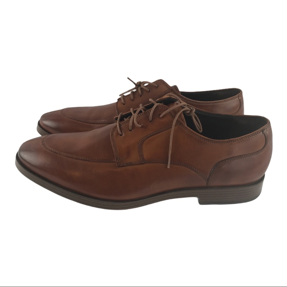 Cole Haan Mens 11.5 Leather Oxfords British Brown